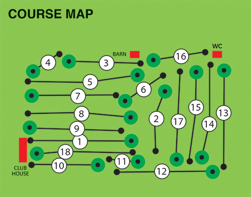 Te Ngutu Golf Club course map